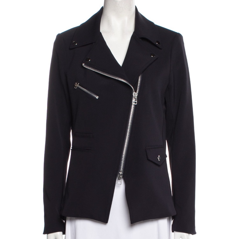 Veronica Beard Scuba Hadley Moto Jacket